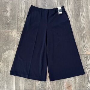 NEW YORK & COMPANY NWT Navy Blue Culotte Wide Leg Pants Size S